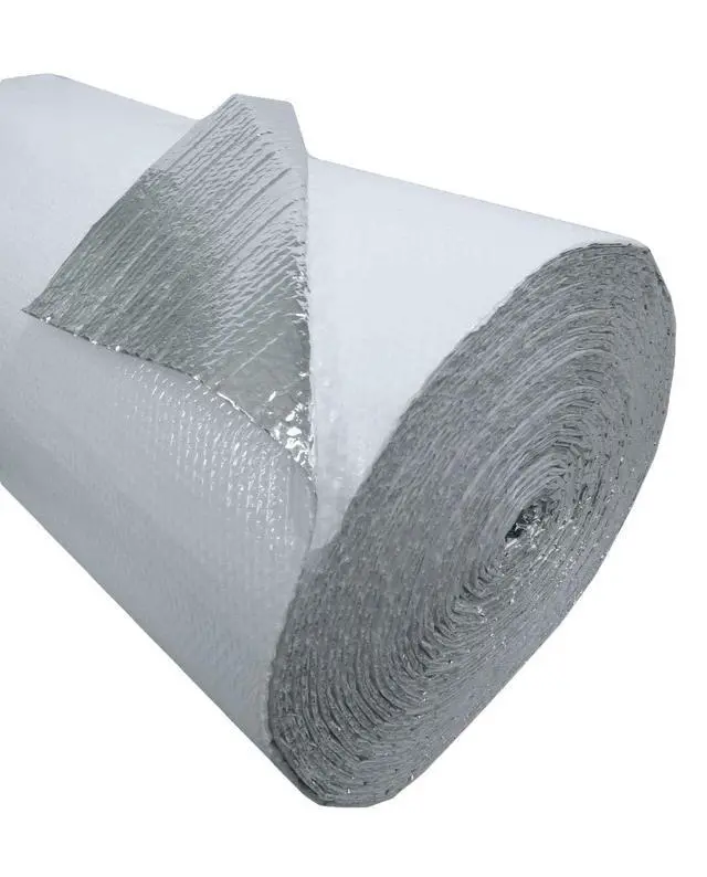 Alt view image 3 of 6 - 48" x 100' White Double Bubble Reflective Foil Insulation Thermal Barrier R8