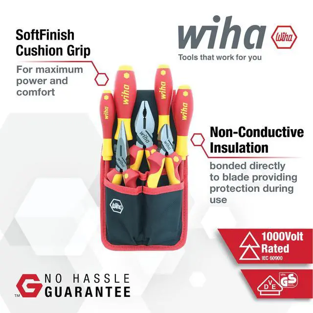 Alt view image 3 of 4 - 32985 7 Piece Insulated Industrial Pliers and Screwdriver Set