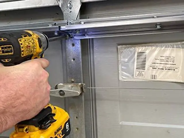 Alt view image 5 of 6 - 9 FT Heavy-Duty Steel Garage Door Reinforcement Bracket - Made in the USA - Prevents Bending, Sagging & Cracking