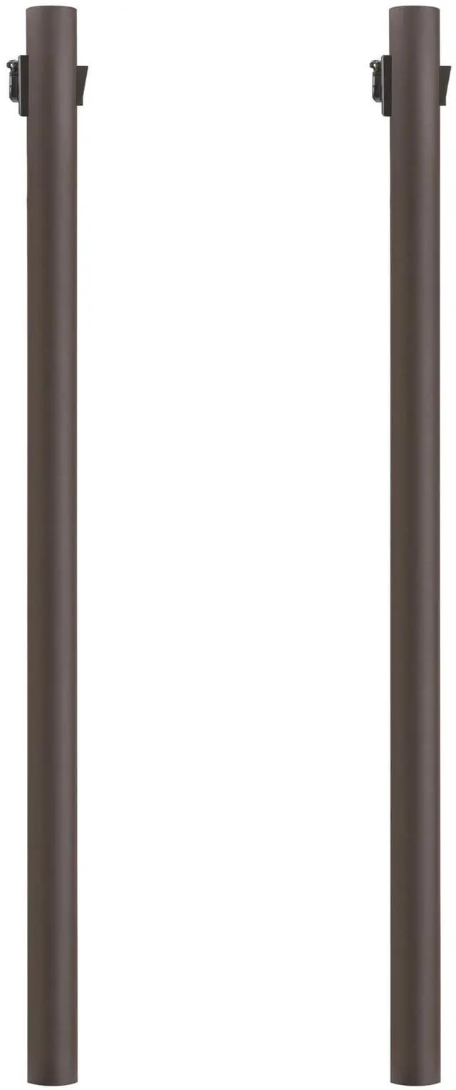 Main image of 7-Foot Direct Burial Lamp Post Outdoor Aluminum Light Pole with Dusk-to-Dawn Sensor & 120V Outlet Fits 3" Fixtures, Made in USA, Black/Bronze/White, (Bronze, Set of 2)