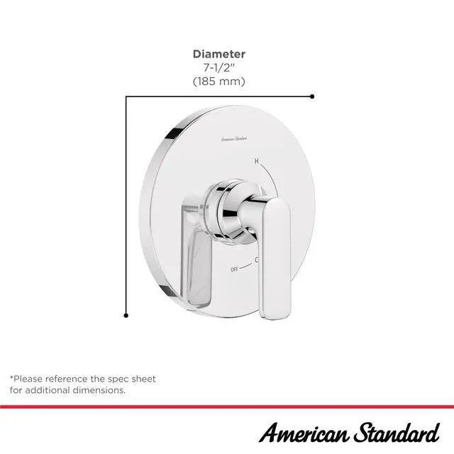 Alt view image 4 of 6 - TU061500.002 Aspirations Shower Valve Trim Kit, Chrome, Shower Trim Kit (Valve Not Included)