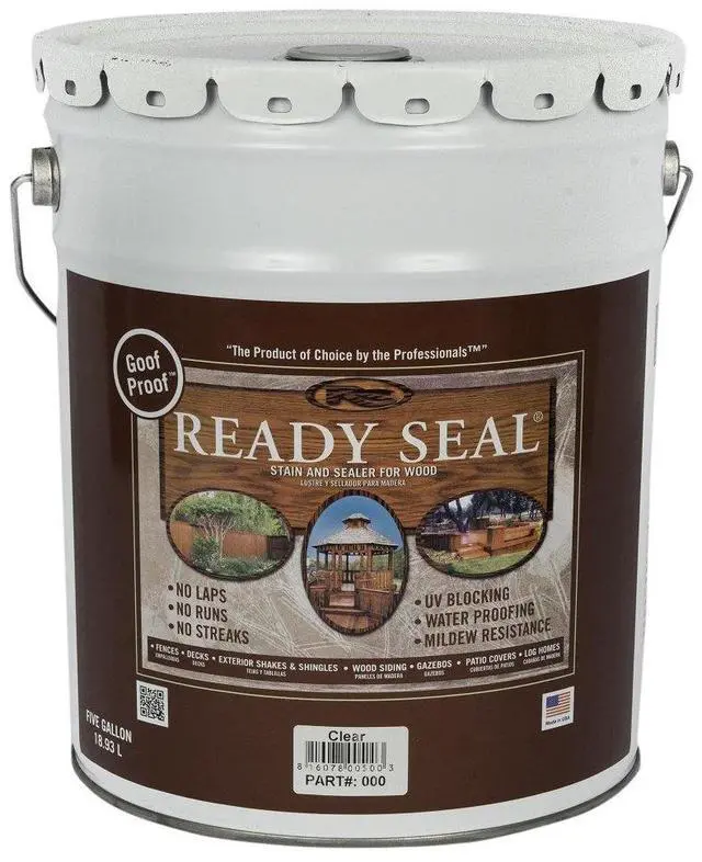 Main image of 500 Clear, 5-Gallon Exterior Wood Stain and Sealer, 5 Gallon