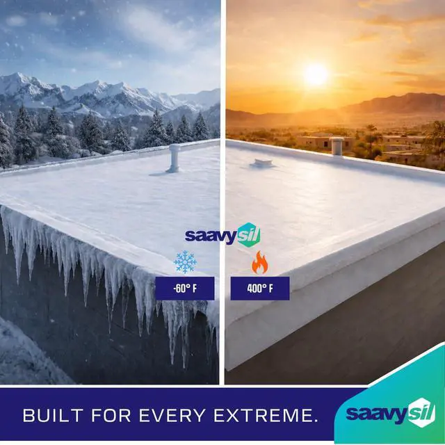 Alt view image 5 of 6 - Pure Silicone RV Roof Coating & Leak Repair, No Primer Needed, One Coat, Self-Leveling, Waterproof & UV Resistant for EPDM, TPO, Metal, Fiberglass & Flat Roofs - 4.75 Gallons White