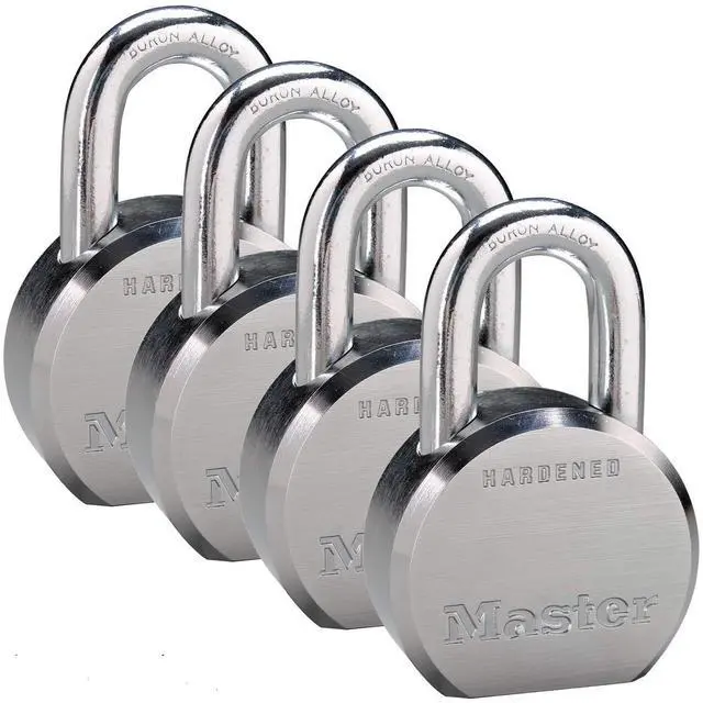Main image of (4) High Security Pro Series Keyed Alike Padlocks w/8 Keys, 6230NKA-4 w/BumpStop Technology