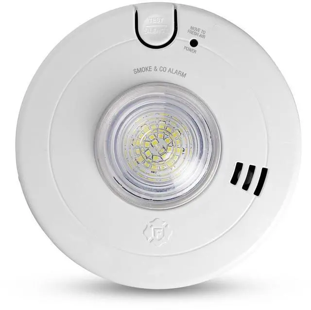 Main image of BRK Hardwire Combination Smoke & Carbon Monoxide Alarm with LED Strobe & 10-Year Battery Backup, 1-Pack