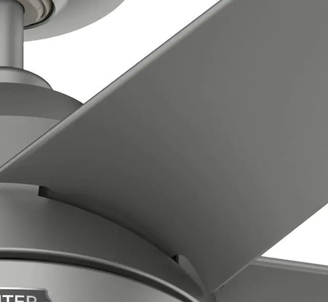 Alt view image 5 of 6 - Skyflow 52 inch Indoor/Outdoor Ceiling Fan with Light and Wall Control, Matte Silver Ceiling Fan, 3 Speed WhisperWind Motor, 52612, for Coastal Patios, Pergolas, Bedrooms, or Living Rooms