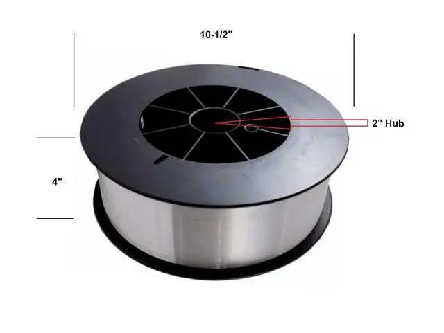 Alt view image 4 of 5 - Aluminum 4043 MIG Welding Wire.035" Wire 16 Ibs.035" 1 Roll ER4043 (.035" 16 Ibs Roll) ER4043-035-16