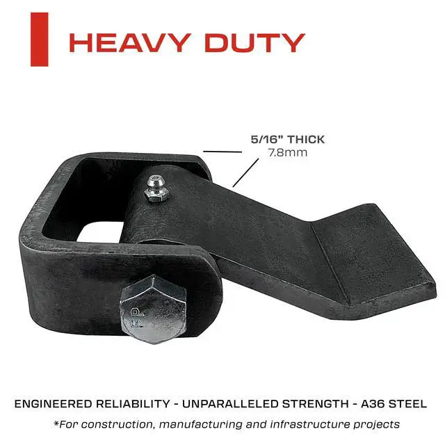 Alt view image 3 of 5 - 20 Pack - Dump Trailer Hinges - Trailer Door Strap - Heavy Duty Truck Hinges Weld On Hinge Steel Weld On Strap Leaf Style - Tailgate Hinge for Door Gate Body with Grease Zerk (20 PCS)