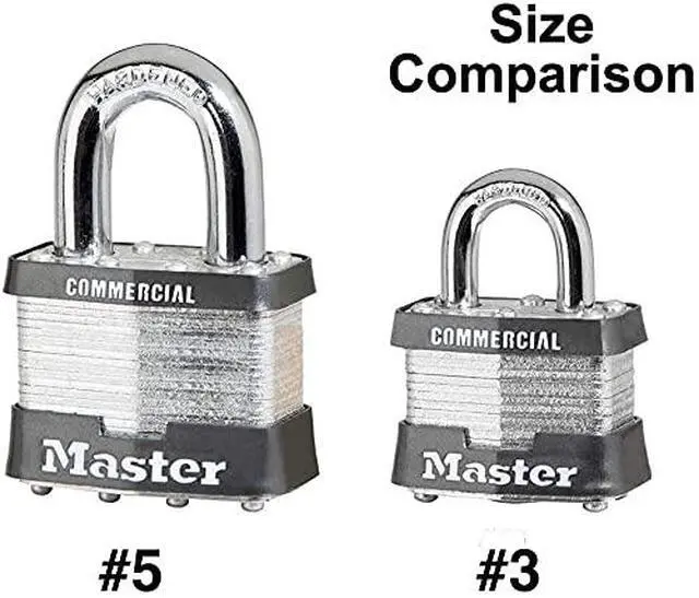 Alt view image 4 of 4 - Padlock - 2" W Body x 1" L Shackle, Ten (10) Keyed Alike Locks w/20 Keys, 5 NKA-10 w/Bump Stop Technology