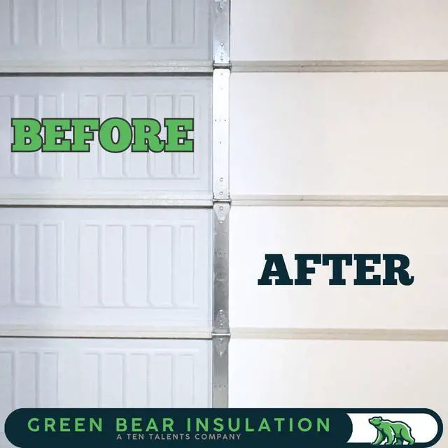 Alt view image 3 of 6 - Garage Door Insulation Kit, White EPS Foam Panels, 8 Pack, 1.25x20x54 Inches, R-Value 4.0, Temperature Control, Noise Reduction, DIY Installation, One Car Garage (Low Density Non-Laminated)