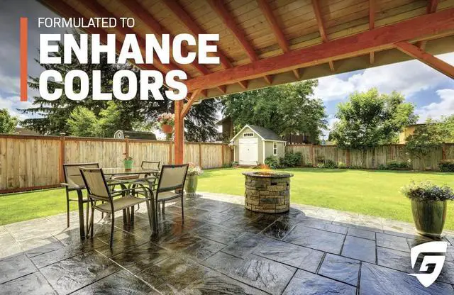 Alt view image 2 of 6 - Cryli-Tek 5505-5 Gallons Solvent Based Acrylic High Gloss Wet Look Water Repellent, Concrete Sealer and Paver Sealer