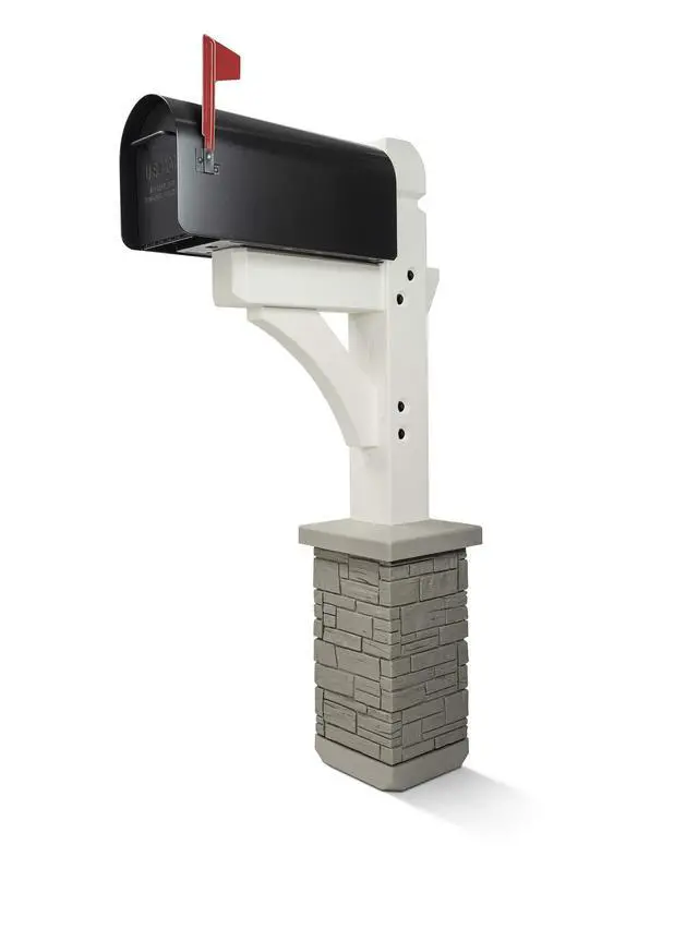 Alt view image 2 of 6 - Premium Mailbox Post Set (Cross-Arm, Classic White)