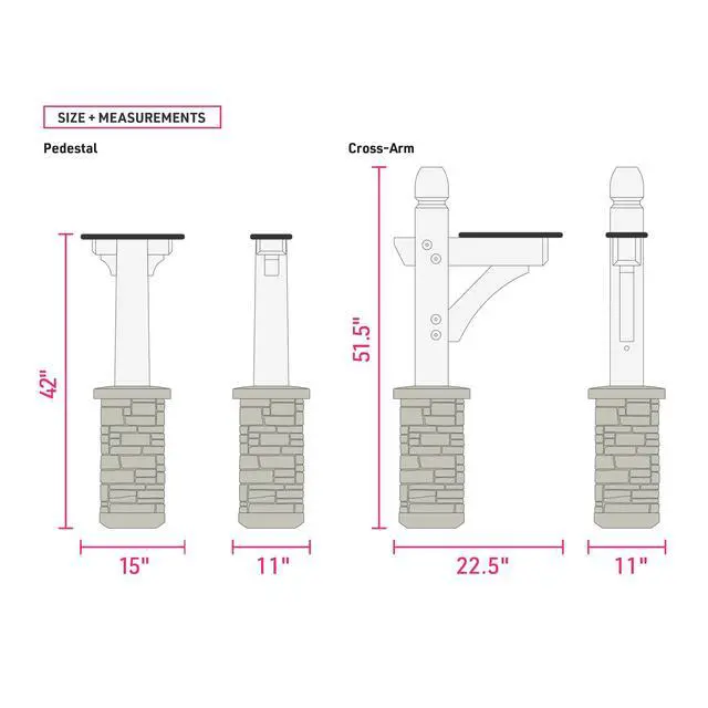Alt view image 5 of 6 - Premium Mailbox Post Set (Cross-Arm, Classic White)
