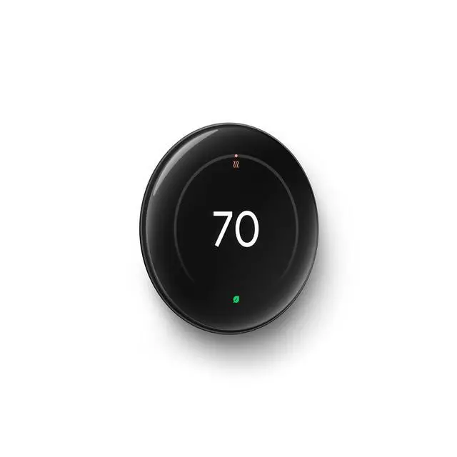 Alt view image 2 of 6 - Nest Learning Thermostat (4th gen) + Nest Temperature Sensor (2nd gen) - Obsidian