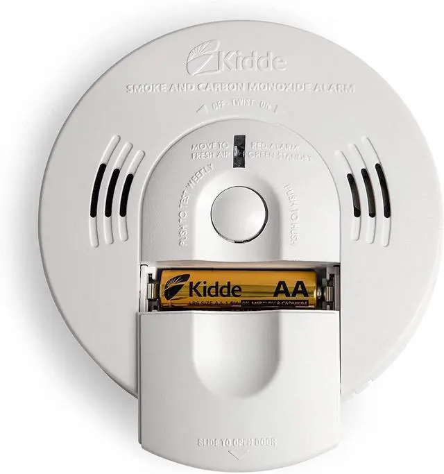 Main image of Smoke & Carbon Monoxide Detector, Hardwired, Interconnect Combination Smoke & CO Alarm with Battery Backup, Voice Alert, Pack of 2