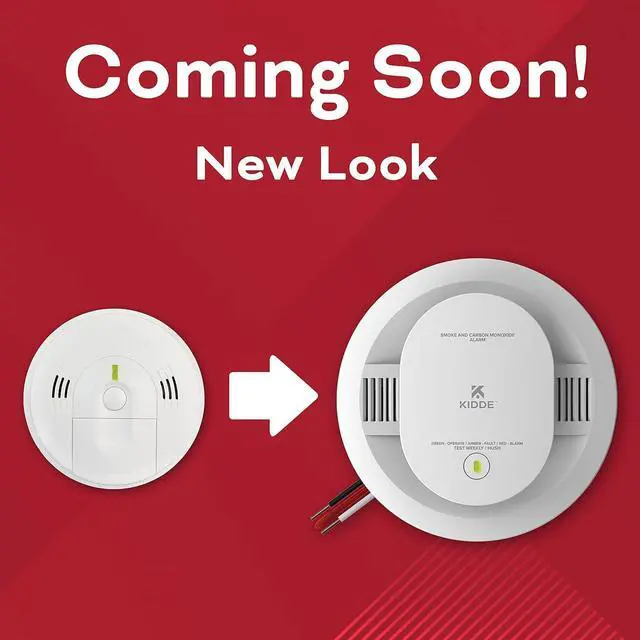 Alt view image 2 of 6 - Smoke & Carbon Monoxide Detector, Hardwired, Interconnect Combination Smoke & CO Alarm with Battery Backup, Voice Alert, Pack of 2