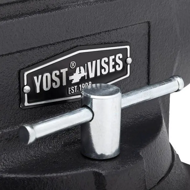 Alt view image 5 of 6 - Yost HD650-C Heavy Duty 6-1/2 Inch Mechanics Work Bench Vise | Heavy Duty Woodworking & Metal Work Table with Secure Grip Swivel Base | 60,000 PSI Casting Iron Material with Extra-large Anvil Surface