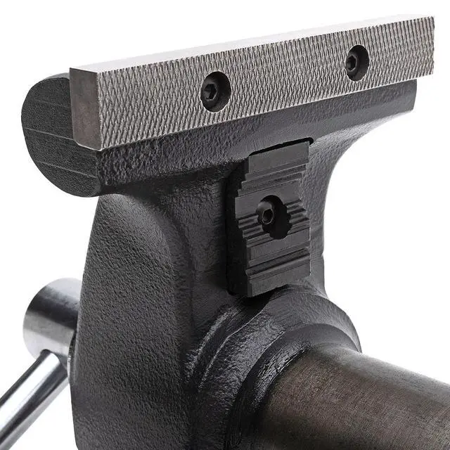 Alt view image 6 of 6 - Yost HD550-C Heavy Duty 5-1/2 Inch Mechanics Work Bench Vise | Heavy Duty Woodworking & Metal Work Table with Secure Grip Swivel Base | 60,000 PSI Casting Iron Material with Extra-large Anvil Surface