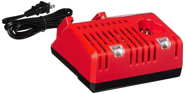 Alt view image 5 of 6 - 48-59-1850 M18 RED LITHIUM XC 5.0 Ah Batteries (2) + 48-59-1812 M12 and M18 Multi Voltage Charger kit