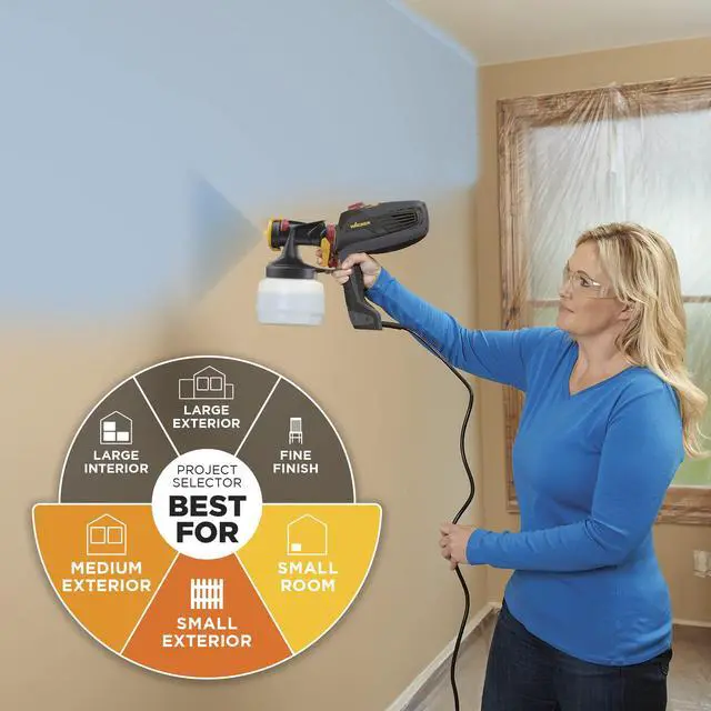 Alt view image 2 of 6 - Spraytech 0529011 FLEXiO 570 Handheld HVLP Paint Sprayer, Sprays Most Unthinned Latex, Includes iSpray Nozzle, Complete Adjustability for All Needs