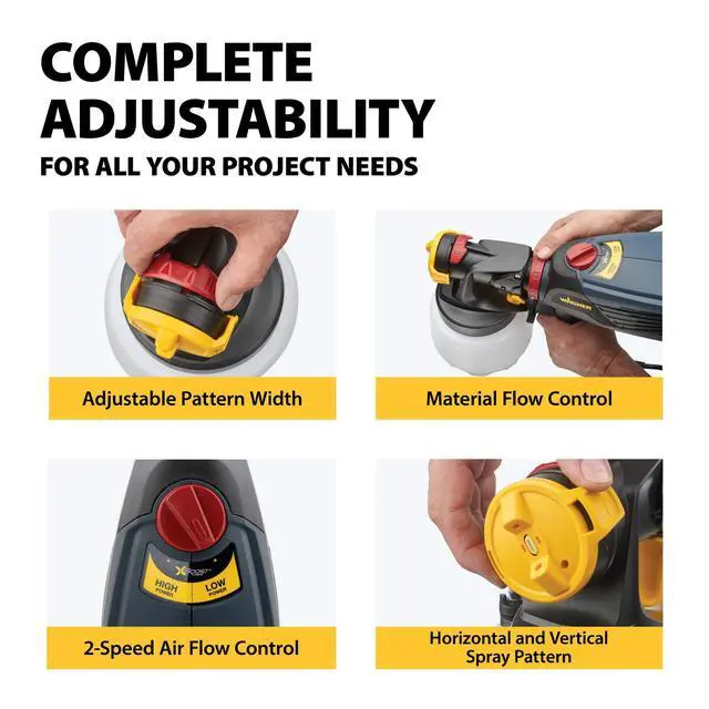 Alt view image 3 of 6 - Spraytech 0529011 FLEXiO 570 Handheld HVLP Paint Sprayer, Sprays Most Unthinned Latex, Includes iSpray Nozzle, Complete Adjustability for All Needs