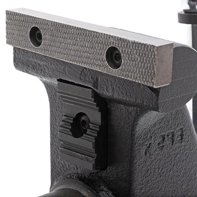 Alt view image 6 of 6 - Yost HD450-C Heavy Duty 4-1/2 Inch Mechanics Work Bench Vise | Heavy Duty Woodworking & Metal Work Table with Secure Grip Swivel Base | 60,000 PSI Casting Iron Material with Extra-large Anvil Surface