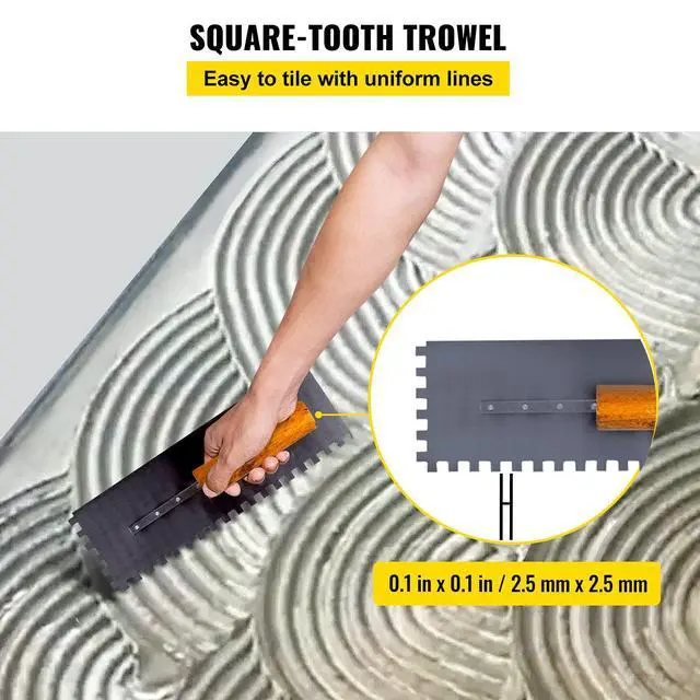 Alt view image 6 of 6 - Shower Curb Kit, 48"x72" Watertight Shower Curb Overlay with 4" PVC Central Bonding Flange, 4" Stainless Steel Grate, 2 Cuttable Shower Curb and Trowel, Shower Pan Slope Sticks Fit for Bathroom