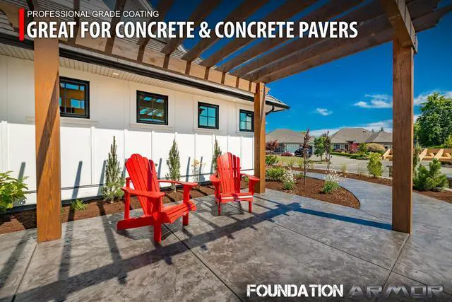 Alt view image 6 of 6 - Armor AR350 Low Gloss Wet Look Concrete Sealer 5 Gallon - Professional Grade Color Enhancing Solvent Based Acrylic Sealer for Exterior Concrete and Pavers - 350 VOC