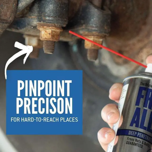 Alt view image 4 of 6 - Free All Deep Penetrating Oil Rust Remover, Loosen Rusty Nuts & Bolts, Screws, Clamps, Pipes, 11 oz. Aerosol, 12 Pack