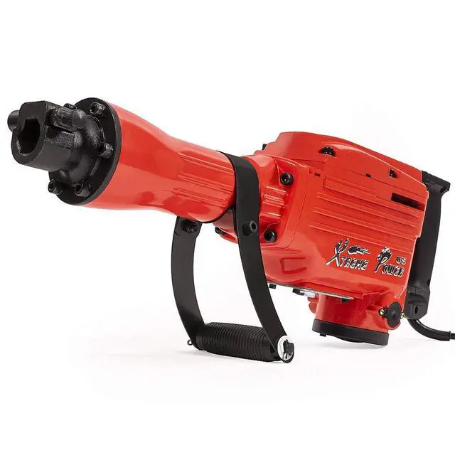Alt view image 5 of 6 - 2200W Electric Demolition Jack Hammer Concrete Floor Demo Breaker Cement Breaker Floor Drill DIY (Point Bull, Chisel & Shovel Bits) w/Carrying Case
