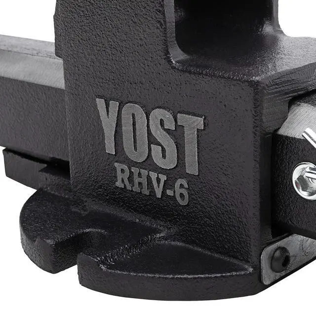 Alt view image 5 of 6 - Yost Vise RHV-6 6-Inch Truck Trailer Receiver Vise | Heavy Duty Portable Work Vise | 5.9" Jaw Width, 5.81" Max Jaw Opening, 4.96" Throat | Fits Standard 2" Hitch with Hitch Pin Included