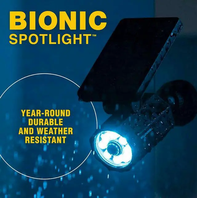 Alt view image 4 of 6 - Bionic Spotlight Motion Solar Spot Lights Outdoor Waterproof, Solar Landscape Lights, Outdoor Solar Yard Lights Weather Resistant, Super Bright LED Lights, for Garden, Lawn As Seen On TV