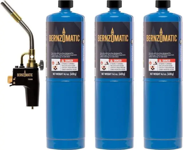 Main image of Trigger Start Torch - TS 8000 Torch + 3 Propane Gas Cylinders