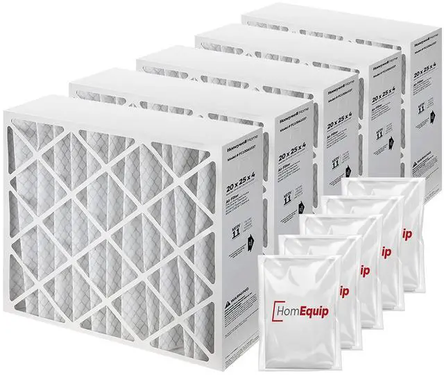 Main image of Furnace Filters FC100A1037 - HVAC 20x25x4 Air Filter Replacement Merv 11 with Easy Disposal Bag (5 Pack)