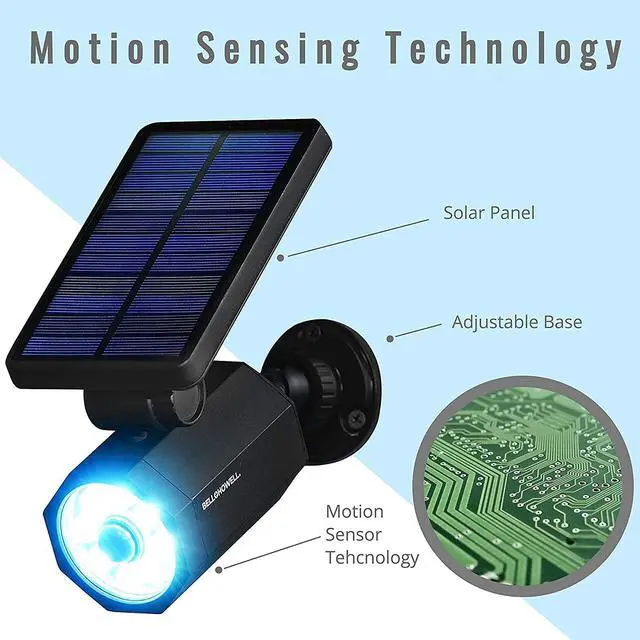 Alt view image 3 of 6 - Bionic Spotlight Motion Solar Spot Lights Outdoor Waterproof, Landscape Lights, Outdoor Solar Yard Lights Weather Resistant, Super Bright LED Lights, for Garden, Lawn As Seen On TV