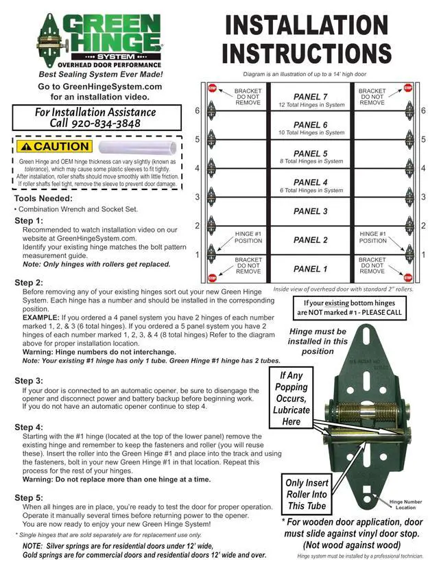 Alt view image 5 of 6 - Energy Saving Garage Door Hinge - 4 Panel Doors Up to 12', MFG# R4416-40