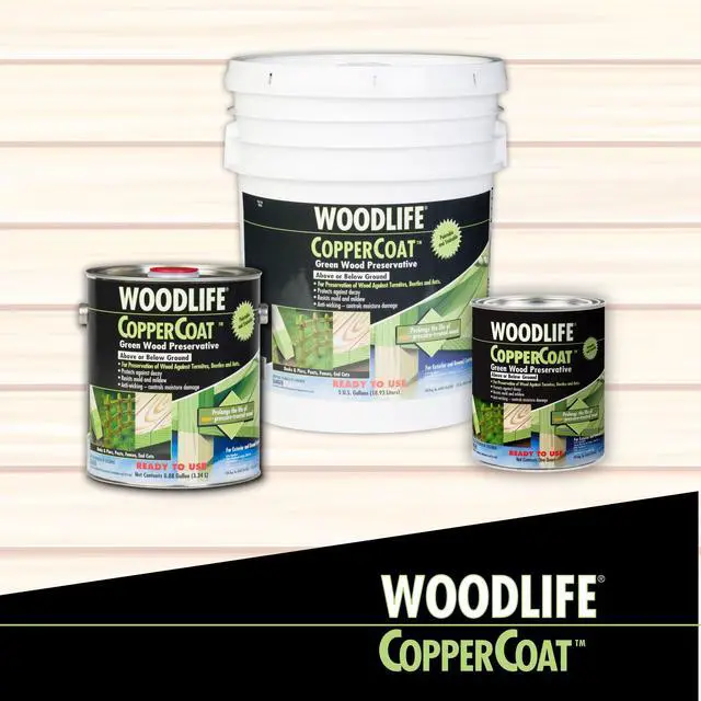 Alt view image 3 of 6 - WOODLIFE 1901A-4PK CopperCoat Green Wood Preservative, 0.88 Gallon, Green, 4 Pack