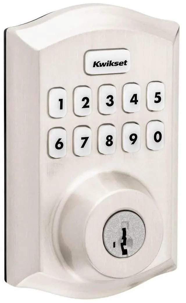 Main image of Home Connect 620 Smart Lock Deadbolt with Z-Wave Technology, Works with Ring Alarm, Samsung Smartthings and More, Z-Wave Hub Required, Traditional Design in Satin Nickel