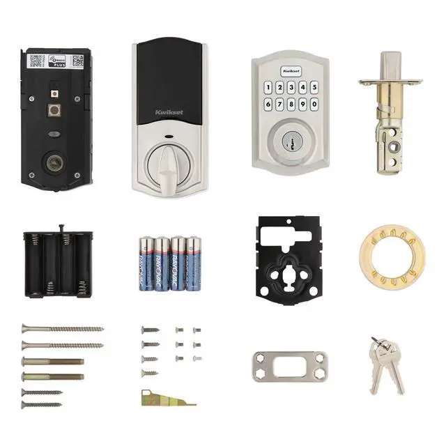 Alt view image 5 of 6 - Home Connect 620 Smart Lock Deadbolt with Z-Wave Technology, Works with Ring Alarm, Samsung Smartthings and More, Z-Wave Hub Required, Traditional Design in Satin Nickel