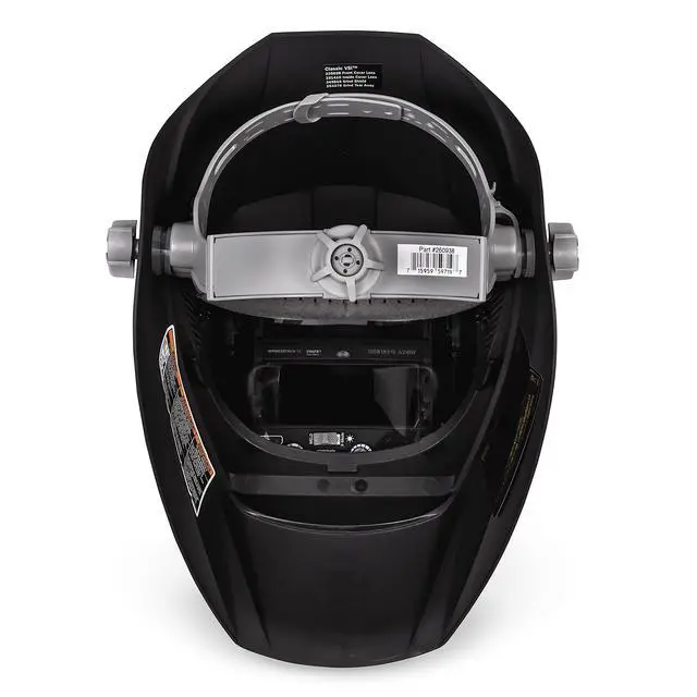 Alt view image 2 of 5 - Classic Series Auto-Darkening Welding Helmet - Professional TIG/MIG Welding Mask with ClearLight Technology, High Definition Optics, Variable Shade 8-13, Comfortable Headgear, VSi Black