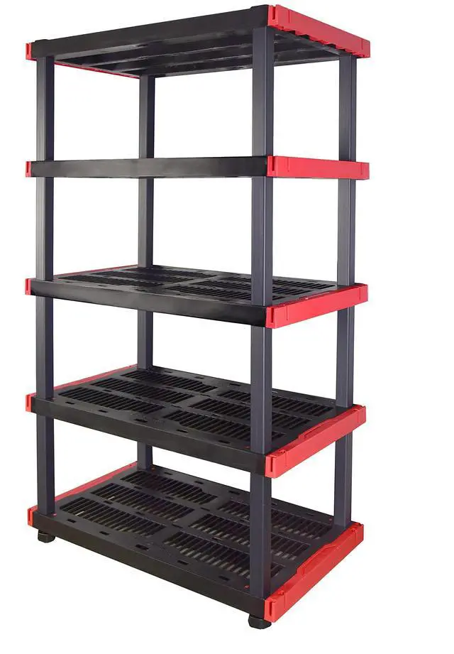 Main image of Craftsman 5-Tier Highly Durable Storage Rack, 5 Shelves That Support up to 200lbs/shelf, Organization and Storage, Weather-Resistant Design, Easy Assembly, American Made (72.3H x 40W x 24D)