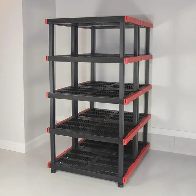 Alt view image 2 of 6 - Craftsman 5-Tier Highly Durable Storage Rack, 5 Shelves That Support up to 200lbs/shelf, Organization and Storage, Weather-Resistant Design, Easy Assembly, American Made (72.3H x 40W x 24D)