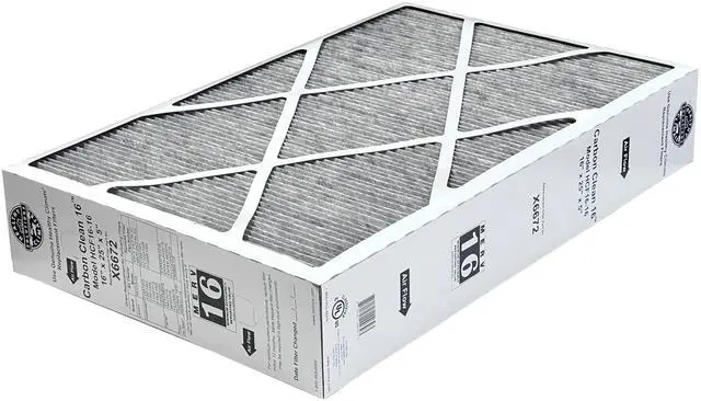 Alt view image 5 of 6 - Healthy Climate X6672 16x25x5 Healthy Climate Carbon-Clean MERV 16 Filter Bundle with Same Day Supply Filter Change Reminder Magnet (2-Pack) 2 Count (Pack of 1)