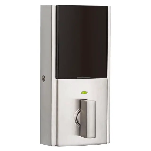 Alt view image 3 of 6 - SmartCode 916 Z-Wave Smart Lock, Keyless Entry Ring Compatible Door Lock, Touchscreen Electronic Deadbolt, SmartKey Re-Key Security, Smart Hub Required, Contemporary Satin Nickel