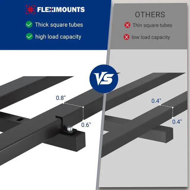 Alt view image 5 of 6 - 2x4ft Heavy Duty Garage Wall Shelving, 4-Pack Garage Shelving Wall Mounted with 8 Hooks, 400lbs Capacity, Storage for Power Tools, Garden Supplies, Storage Bins, Lite Series