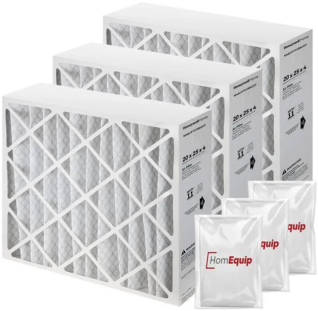 Main image of Furnace Filters FC100A1037 - HVAC 20x25x4 Air Filter Replacement Merv 11 with Easy Disposal Bag (3 Pack)