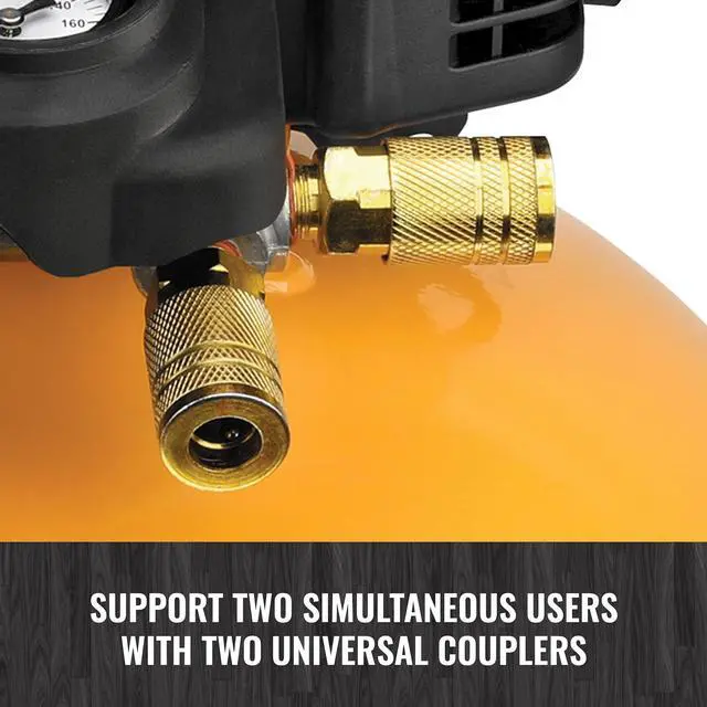 Alt view image 6 of 6 - 6 Gallon Pancake Air Compressor & 13 Piece Accessory Kit | BXCM02012-WPK