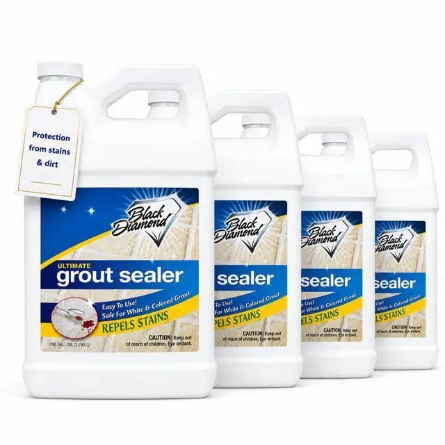 Main image of Ultimate Grout Sealer Penetrating Grout Protector for Tile, Showers, Floors & Backsplashes Water-Based Stain & Moisture Protection (4 Gallons)