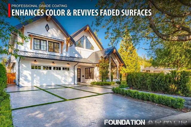 Alt view image 3 of 6 - Armor AR500 High Gloss Wet Look Concrete Sealer 5 Gallon - Professional Grade Color Enhancing Solvent Based Acrylic Sealer for Exterior Concrete and Pavers - 350 VOC