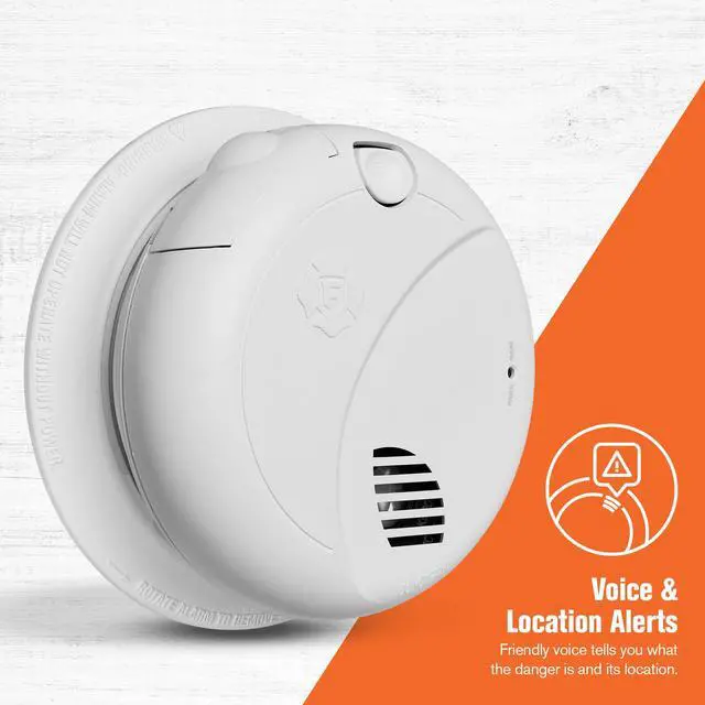Alt view image 2 of 6 - Interconnect Hardwire Smoke Alarm with Battery Backup & Voice Alerts, 6-Pack